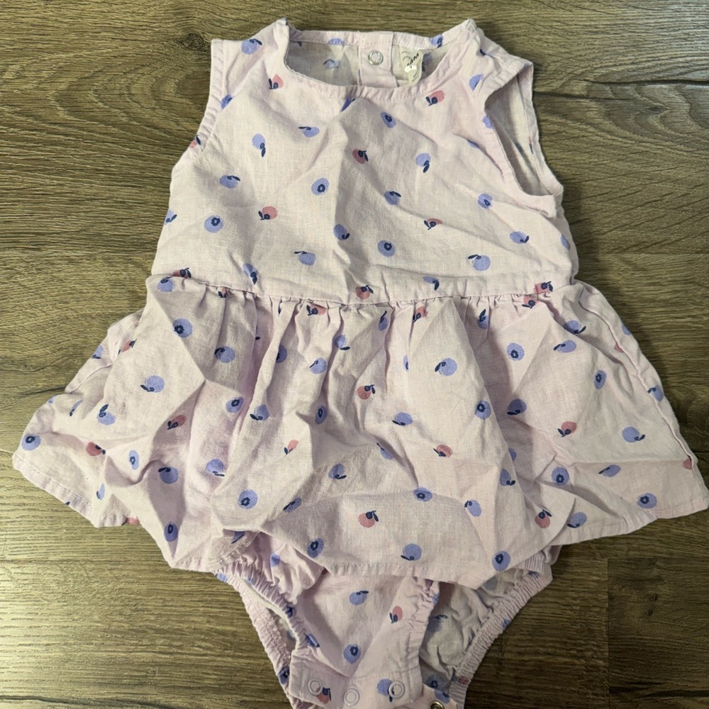 Simple Pink and Purple Baby Diaper Cover